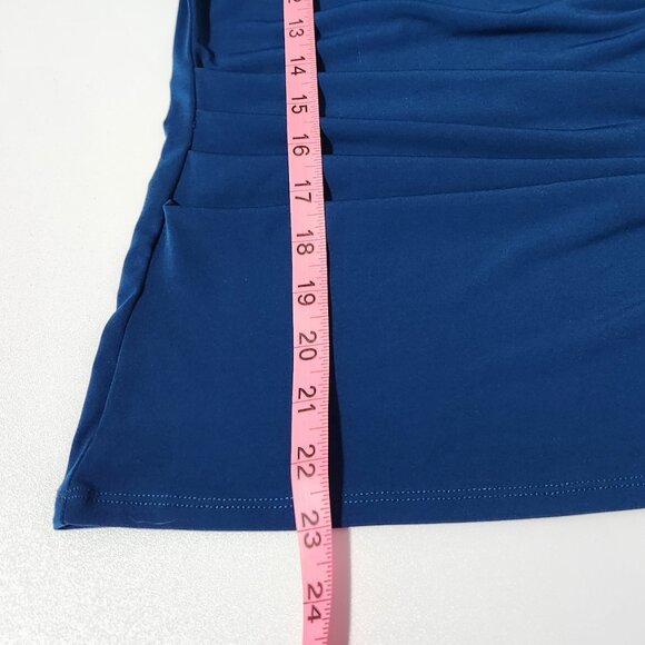 NY&CO Sleeveless Lace Top with Gathering and Ruching - Size S - Picture 10 of 11